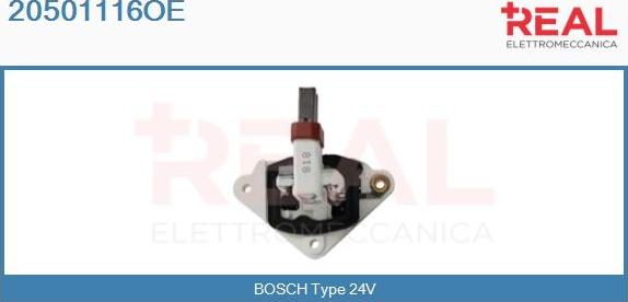 REAL 20501116OE - Voltage regulator, alternator autospares.lv