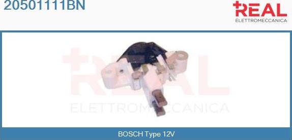 REAL 20501111BN - Voltage regulator, alternator autospares.lv