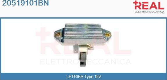 REAL 20519101BN - Voltage regulator, alternator autospares.lv