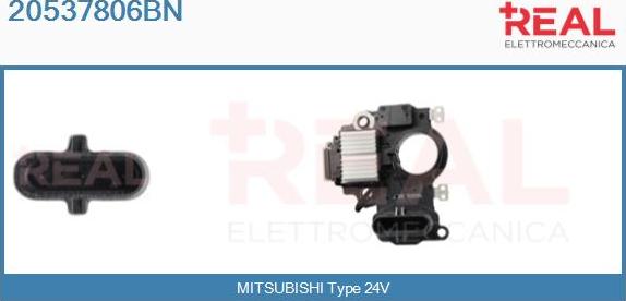 REAL 20537806BN - Voltage regulator, alternator autospares.lv