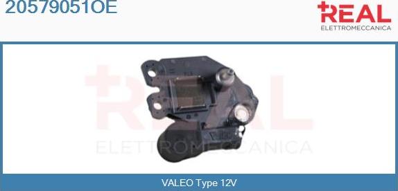 REAL 20579051OE - Voltage regulator, alternator autospares.lv