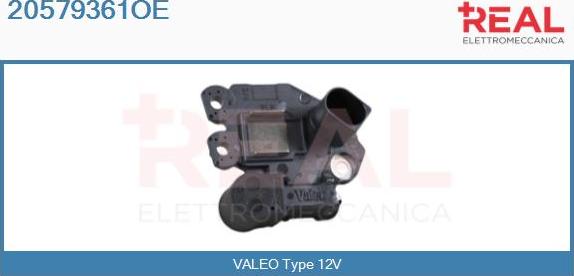 REAL 20579361OE - Voltage regulator, alternator autospares.lv