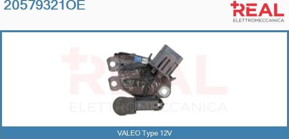 REAL 20579321OE - Voltage regulator, alternator autospares.lv