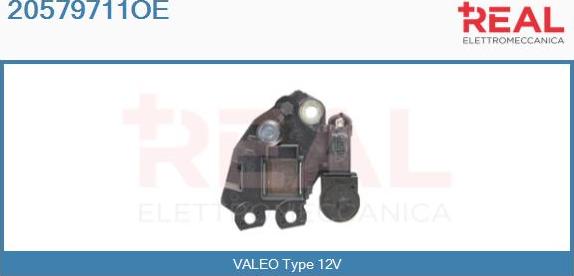 REAL 20579711OE - Voltage regulator, alternator autospares.lv