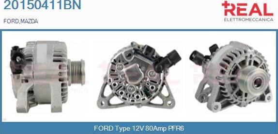 REAL 20150411BN - Alternator autospares.lv