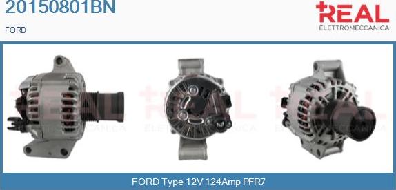 REAL 20150801BN - Alternator autospares.lv