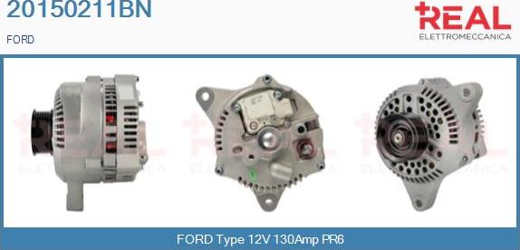 REAL 20150211BN - Alternator autospares.lv