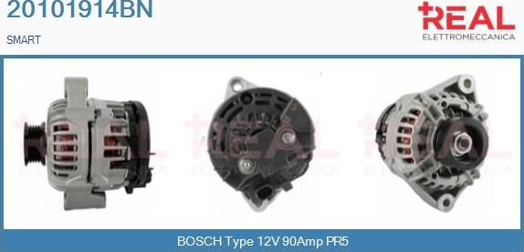 REAL 20101914BN - Alternator autospares.lv