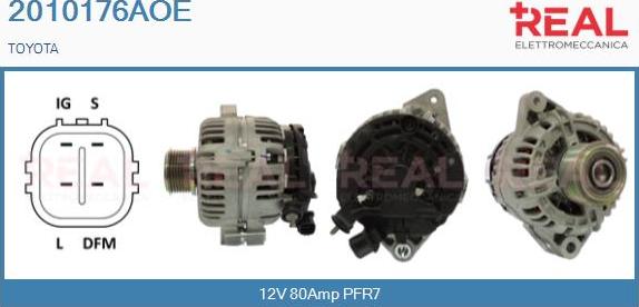 REAL 2010176AOE - Alternator autospares.lv