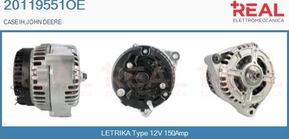 REAL 20119551OE - Alternator autospares.lv