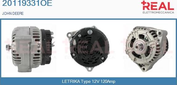 REAL 20119331OE - Alternator autospares.lv