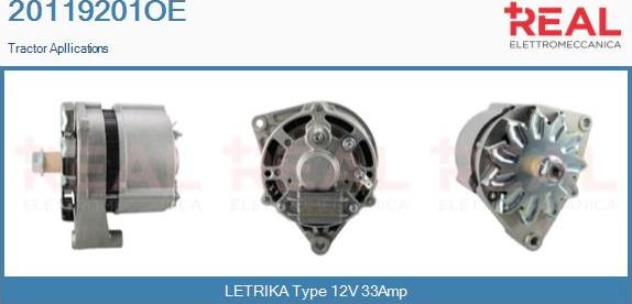 REAL 20119201OE - Alternator autospares.lv