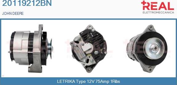 REAL 20119212BN - Alternator autospares.lv