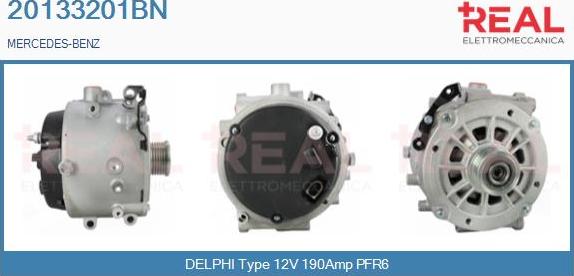 REAL 20133201BN - Alternator autospares.lv