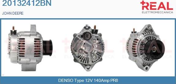 REAL 20132412BN - Alternator autospares.lv