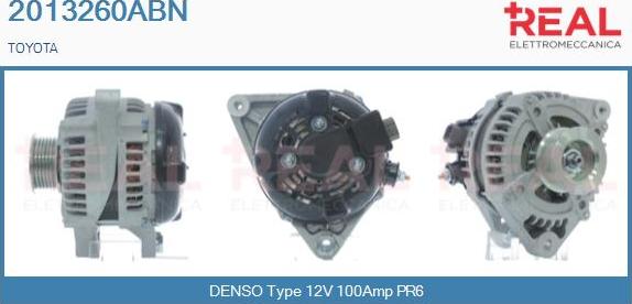 REAL 2013260ABN - Alternator autospares.lv