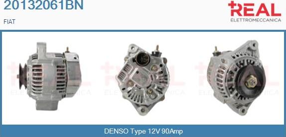 REAL 20132061BN - Alternator autospares.lv