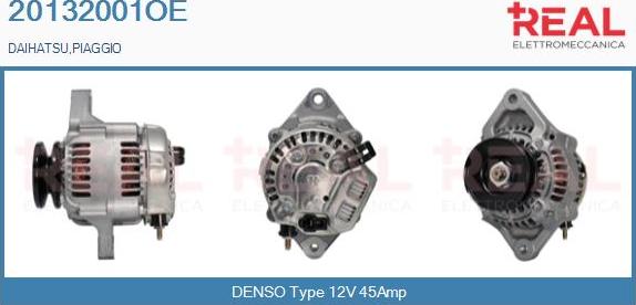 REAL 20132001OE - Alternator autospares.lv