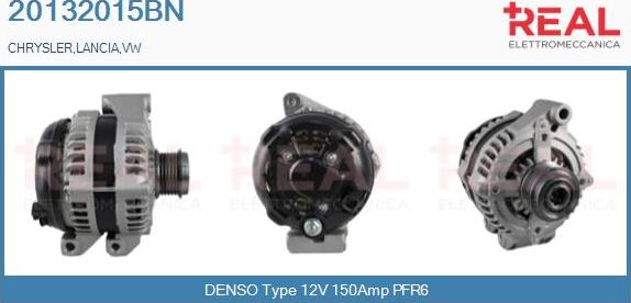 REAL 20132015BN - Alternator autospares.lv