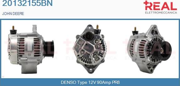 REAL 20132155BN - Alternator autospares.lv