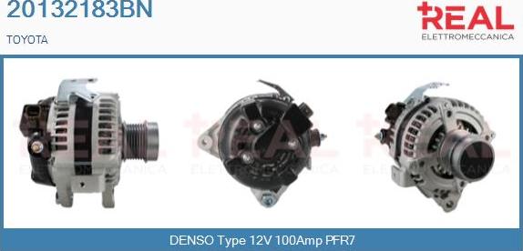 REAL 20132183BN - Alternator autospares.lv