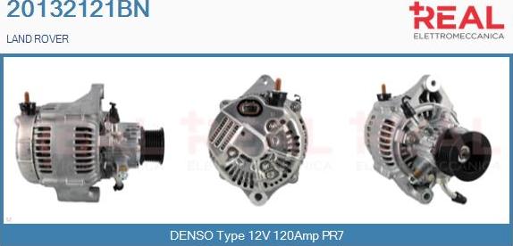 REAL 20132121BN - Alternator autospares.lv