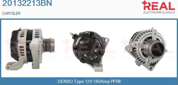 REAL 20132213BN - Alternator autospares.lv