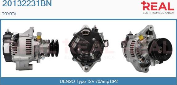 REAL 20132231BN - Alternator autospares.lv