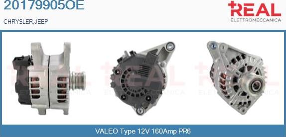 REAL 20179905OE - Alternator autospares.lv