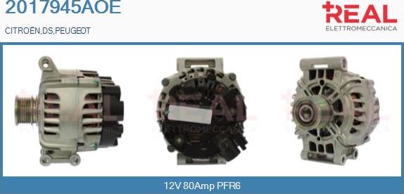 REAL 2017945AOE - Alternator autospares.lv