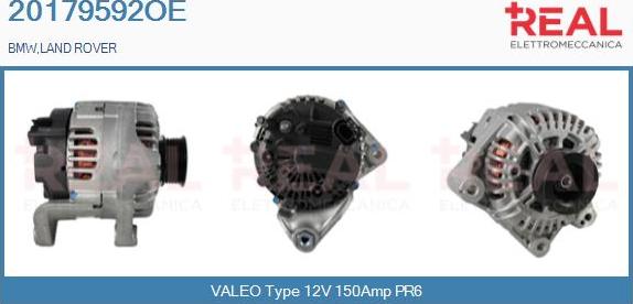 REAL 20179592OE - Alternator autospares.lv