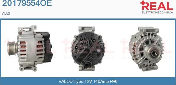 REAL 20179554OE - Alternator autospares.lv