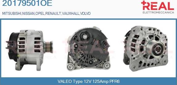 REAL 20179501OE - Alternator autospares.lv