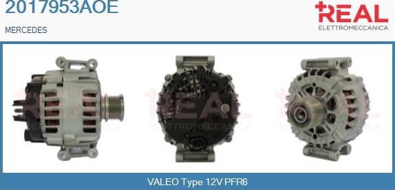 REAL 2017953AOE - Alternator autospares.lv