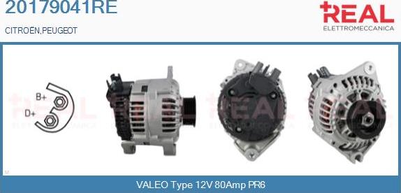 REAL 20179041RE - Alternator autospares.lv