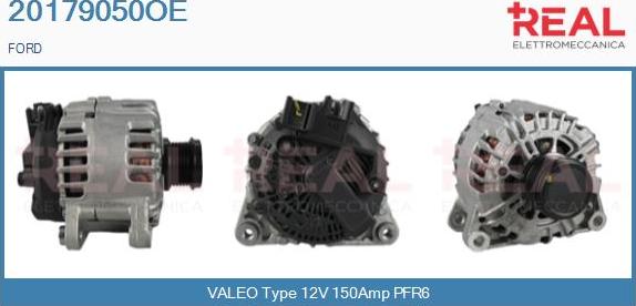 REAL 20179050OE - Alternator autospares.lv