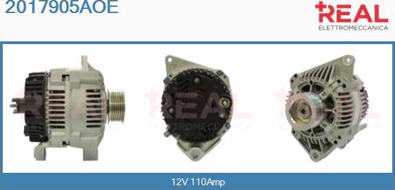 REAL 2017905AOE - Alternator autospares.lv