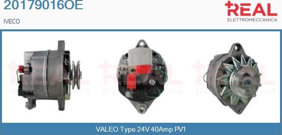 REAL 20179016OE - Alternator autospares.lv