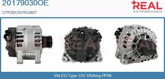 REAL 20179030OE - Alternator autospares.lv