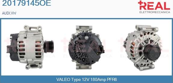 REAL 20179145OE - Alternator autospares.lv