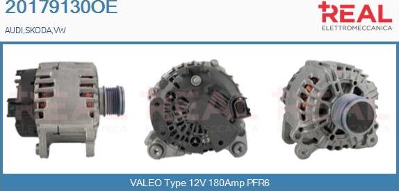 REAL 20179130OE - Alternator autospares.lv