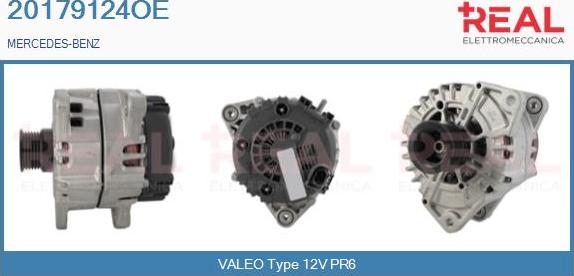 REAL 20179124OE - Alternator autospares.lv