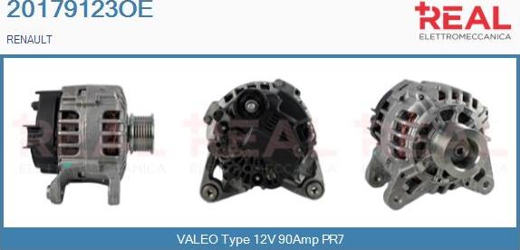 REAL 20179123OE - Alternator autospares.lv