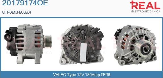 REAL 20179174OE - Alternator autospares.lv