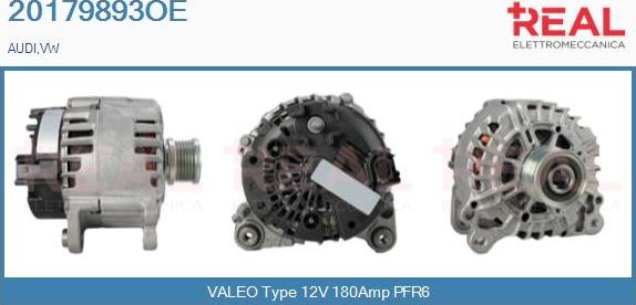 REAL 20179893OE - Alternator autospares.lv