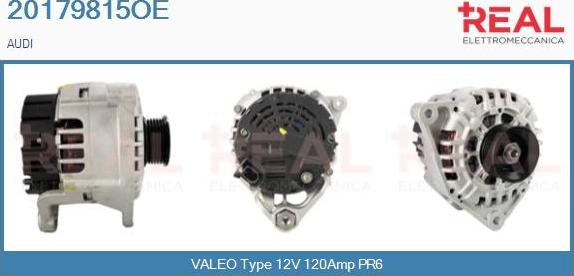 REAL 20179815OE - Alternator autospares.lv