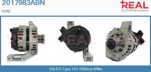 REAL 2017983ABN - Alternator autospares.lv