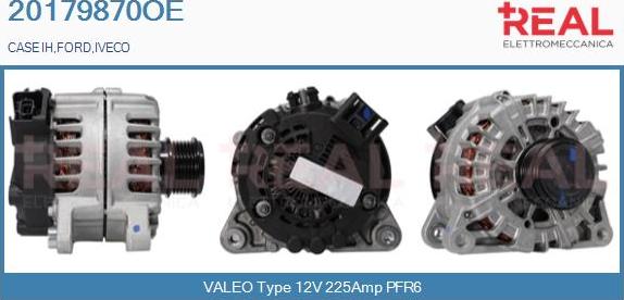 REAL 20179870OE - Alternator autospares.lv