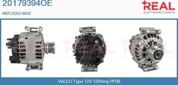 REAL 20179394OE - Alternator autospares.lv