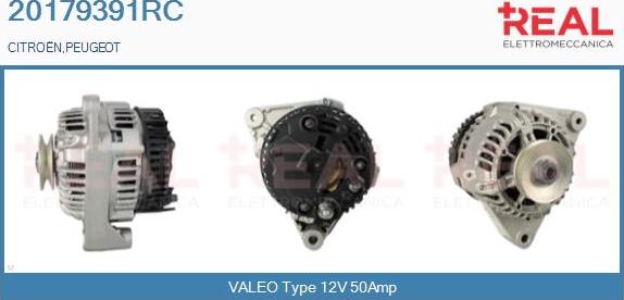 REAL 20179391RC - Alternator autospares.lv